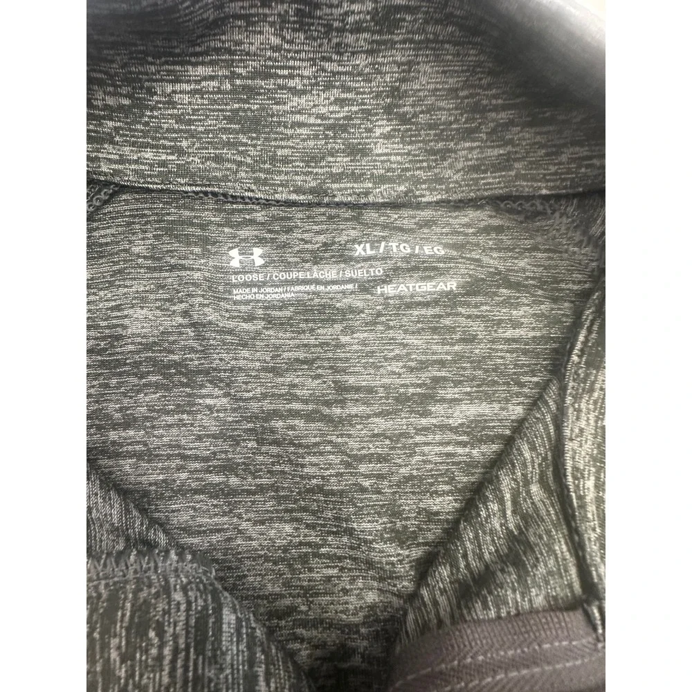Under Armour Women Tech Twist 1/4 Zip Pullover Gray Space Dye Activewear Large